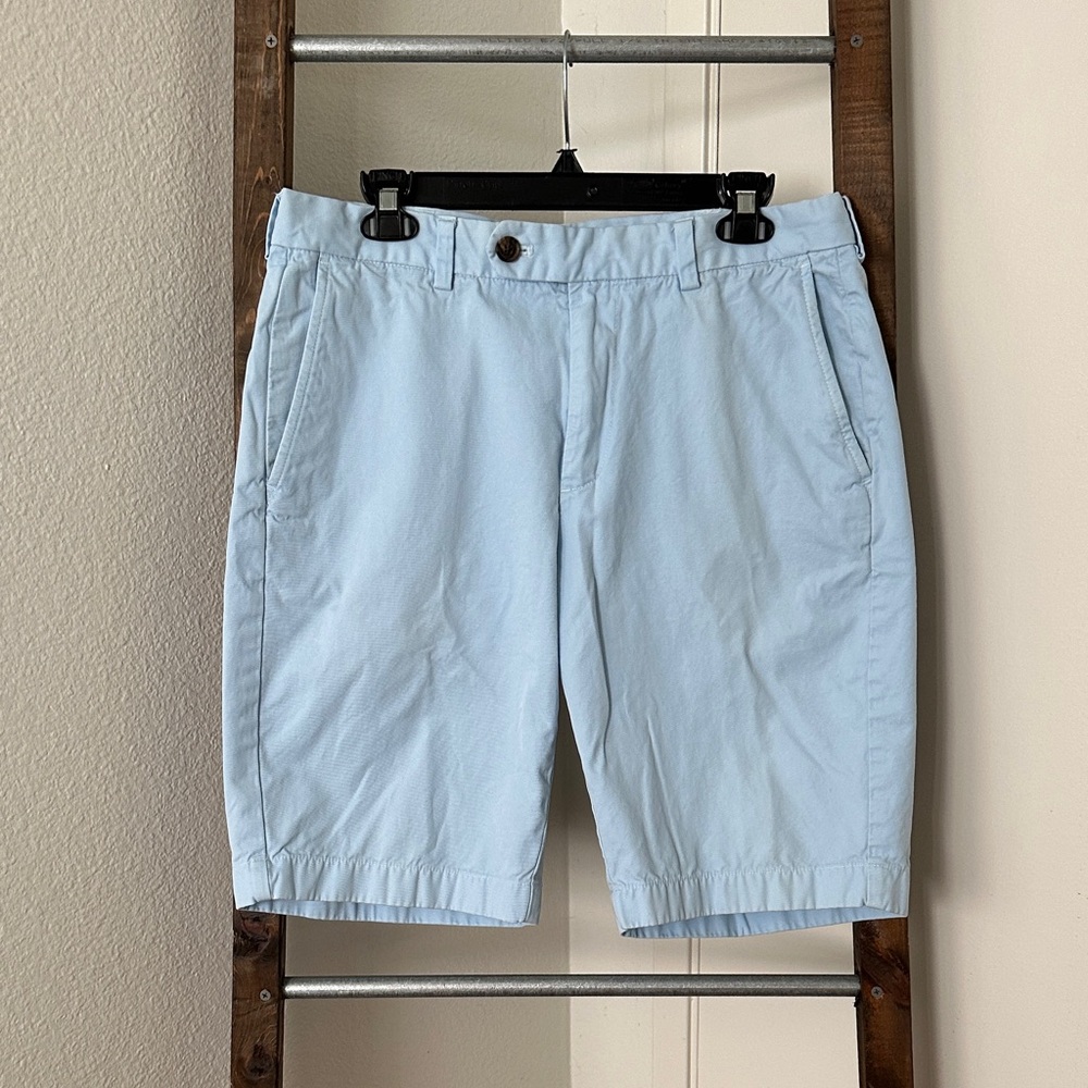 Brooks Brothers Light Blue Men's Flat Front Shorts